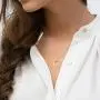 Befettly Moon Pendant Necklace 14K Gold Fill Dainty Hammered Moon Phase Gold Choker Simple Crescent Moon Full Moon Karma Circle Choker Necklace