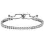 LJWVX Tennis Bracelets for Women Adjustable Bolo Style Sterling Silver with Sparkling Cubic Zirconia