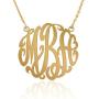 Joelle Monogram Necklace Sterling Silver Custom Any Initial Name Necklace for Women Girls