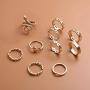 Snake Knuckle Stacking Ring Set Boho Vintage Gold Stackable Midi Finger Rings for Women Teen Girls