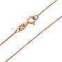 Plain 1MM Thin 14K Rose Gold Plate 925 Sterling Silver Box Chain Necklace For Women Nickel-Free Made In Italy 16 18 Inch