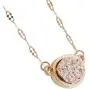 Humble Chic Simulated Druzy Delicate Necklace for Women - Gold-Tone Dainty Chain-Link Simple Pendant Choker - Minimalist Created Geode Stone Charm Humble Chic Simulated Druzy Delicate Necklace for Women - Gold-Tone Dainty Chain-Link Simple Pendant Choker - Minimalist Created Geode Stone Charm
