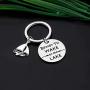 CYTING Lake Keychain Better to Wake at The Lake Camping Jewelry Lake Lover Gift for Lake Girls