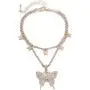 Colorful Statement Big Butterfly Pendant Chunky Chain Choker Necklace Rhinestone Crystal Tennis Chain Tiered Collar Necklace for Women Girl Party Jewelry Gift Colorful Statement Big Butterfly Pendant Chunky Chain Choker Necklace Rhinestone Crystal Tennis Chain Tiered Collar Necklace for Women Girl Party Jewelry Gift