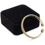 Cumoci Cuff Bracelet for Women Inspired Antique 2 Strand Rhinestone Adjustable Jewelry with Jewelry Box 01W