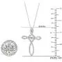 0.33 Carat (ctw) Round White Diamond Ladies Looping Dancing Cross Pendant 1/3 CT, (Gold Chain Included) 0.33 Carat (ctw) Round White Diamond Ladies Looping Dancing Cross Pendant 1/3 CT, (Gold Chain Included)