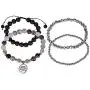 SPUNKYsoul Lotus New Beginnings Bracelet Hematite for Healing Stack Bracelet Set Collection SPUNKYsoul Lotus New Beginnings Bracelet Hematite for Healing Stack Bracelet Set Collection