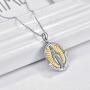 KINGWHYTE St Michael/St Christopher/Jesus Cross Necklace for Men Women The Archangel Protect Us 925 Sterling Silver 20''+2''