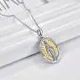 KINGWHYTE St Michael/St Christopher/Jesus Cross Necklace for Men Women The Archangel Protect Us 925 Sterling Silver 20''+2''