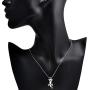 SUVANI Sterling Silver Movable Gecko Lizard Charm Pendant Necklace, 18 inch Snake Chain