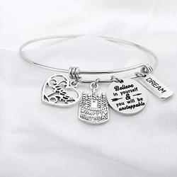 FUSTMW Birthday Bracelet 12th 13th 16th 18th Birthday Jewelry Gift Inspirational Bracelet Happy Birthday Gift for Daughter Best Friend