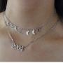 ZMNNOPPAB Layered Necklace for Women, Dainty Choker with Birth Year Necklace