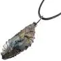 SUNYIK Natural Labradorite Stone Pendant Necklace for Unisex, Handmade Wire Wrapped Irregular Jewelry for Healing SUNYIK Natural Labradorite Stone Pendant Necklace for Unisex, Handmade Wire Wrapped Irregular Jewelry for Healing