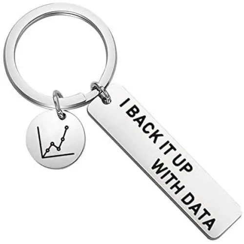 CENWA Data Scientist Gift Data Engineer Gift Data Analyst Jewelry I Back It Up with Data Keychain CENWA Data Scientist Gift Data Engineer Gift Data Analyst Jewelry I Back It Up with Data Keychain