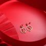 AOBOCO 925 Sterling Silver Christmas Theme Earrings Embellished with Crystal from Austria, Hypoallergenic Dangle Drop Earrings, Fine Snowflake Jewelry Gifts for Women - Christmas Every Day