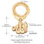 FaithHeart Muslim Allah Necklace Wooden Bead Chain Pendant Jewelry for Women Mens Moslem Necklaces Charms Decoration