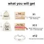 Bridemaid Love Knot Bracelets set - Mookoo 9 7 6 Set Bride Tribe Hair Tie and Bracelets Bridal Shower Cuff for Girls Women