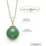 14K Yellow Gold Natural Jade Pendant Necklace and Stud Earring Set 14K Yellow Gold Natural Jade Pendant Necklace and Stud Earring Set