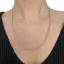 Newborn Jewellery 925 Sterling Silver Durable Italian Rope Chain Necklace Rhodium Plated 1.3mm (15.7''-21.7'') Newborn Jewellery 925 Sterling Silver Durable Italian Rope Chain Necklace Rhodium Plated 1.3mm (15.7''-21.7'')