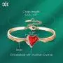 CDE Bracelet for Women Embellished with Crystals Bangle Bracelets 18K Rose Gold Plated Cuff Christmas Jewelry for Gift CDE Bracelet for Women Embellished with Crystals Bangle Bracelets 18K Rose Gold Plated Cuff Christmas Jewelry for Gift