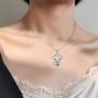 ONEFINITY Monkey Necklace 925 Sterling Silver Monkey Necklace Cute Animal Pendant for Women Jewelry Gifts (Heart Monkey)