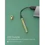 Long Gold Plated Initial Necklaces for Women Sexy Personalized Bar Necklaces, Rechargeable 2-in-1 Necklace Jewelry