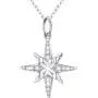 925 sterling Silver Cubic Zirconia Star Pendant Necklace for Women Girls 925 sterling Silver Cubic Zirconia Star Pendant Necklace for Women Girls