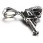 Xusamss Punk Titanium Steel Revolver Gun Pendant Necklace,24inches Link Chain Xusamss Punk Titanium Steel Revolver Gun Pendant Necklace,24inches Link Chain