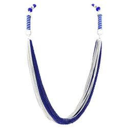Firstmeet Multi-Layer Two-Color Chain Statement Necklace