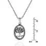 AeraVida Thriving Tree of Life Oval Frame .925 Sterling Silver Jewelry Set AeraVida Thriving Tree of Life Oval Frame .925 Sterling Silver Jewelry Set