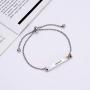 Dainty Adjustable Slide Bracelet -GRACE- Inspiration Quotes Engraved Jewelry, Encouragement Gift for Girlfriend, Sisters, Niece, Granddaughter