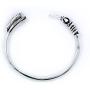 HAN CHOLO Arrow Bangle Bracelet Silver Adjustable One Size