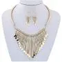 Glibrillody Wcysin Big Tassel Luxury Necklace Earring Set Sweater Chain Big Statement Necklace Jewelry for Women Girls (Gold) Glibrillody Wcysin Big Tassel Luxury Necklace Earring Set Sweater Chain Big Statement Necklace Jewelry for Women Girls (Gold)