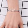 AKTAP True Beauty is Found Within Infinity Rose Bracelet The Beauty and The Beast Inspired Red Flower Princess Gifts for Her