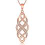 MUATOGIML 925 Sterling Silver Infinity Love Irish Celtic Knot Pendant Necklace Jewelry Gifts for Mom Wife Women