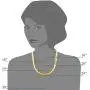 14k Yellow Solid Gold Imperial Herringbone Chain Necklace, 6.0mm