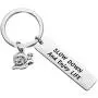 ENSIANTH Slow Down and Enjoy Life Keychain Friend Inspiring Gift Snail Lovers Gift Animal Positive Jewelry