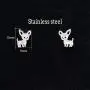 Stainless steel hypoallergenic Chihuahua dog earrings for women girls jewelry Stainless steel hypoallergenic Chihuahua dog earrings for women girls jewelry