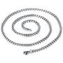 Jonline24h Stainless Steel Halloween Jason Mask Mens Necklace Pendant - Silver Black, 18''-26'' Chain