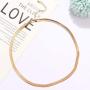 Gold Choker Necklace for Women Paperclip Chain Necklace Gold Beaded Necklace Set for Unisex