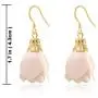 Rose Flower Tassel Earrings Dangle Drop 925 Silver French Hook Jewelry for Womens Rose Flower Tassel Earrings Dangle Drop 925 Silver French Hook Jewelry for Womens