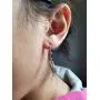 Solid 14k Rose Gold Morganite Dangle Lever back Earrings Solid 14k Rose Gold Morganite Dangle Lever back Earrings