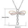 Dragonfly Necklace 925 Sterling Silver Infinity Pendant Necklace Dragonfly Jewelry Gifts for Women