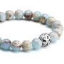 Top Plaza Healing Crystal Stone Bead Stretch Bracelet Elastic Gemstone Beaded Bracelets Yoga Meditation Reiki Balancing Quartz Jewelry for Womens Mens