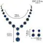 SP Sophia Collection Elegant Womens Round Austrian Crystal Rhinestone Drop Necklace and Stud Post Dangle Earrings Jewelry Set SP Sophia Collection Elegant Womens Round Austrian Crystal Rhinestone Drop Necklace and Stud Post Dangle Earrings Jewelry Set