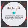 IUNIQUEEN Natural Stone Bead Necklace 18 K Gold Filled Stainless Steel Chain Choker Necklaces for Women … …