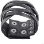Jeilwiy Punk Leather Wristbands for Men Bracelets Handmade Wide Cuff Bangle Braided Jewelry Black Brown Adjustable - Teen Girls Boys Punk Fathers Gifts