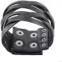 Jeilwiy Punk Leather Wristbands for Men Bracelets Handmade Wide Cuff Bangle Braided Jewelry Black Brown Adjustable - Teen Girls Boys Punk Fathers Gifts