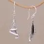 NOVICA .925 Sterling Silver Dangle Earrings Shining Songket NOVICA .925 Sterling Silver Dangle Earrings Shining Songket