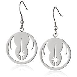 Star Wars Jewelry Jedi Order Stainless Steel Dangle Earrings (SALES1SWMD)